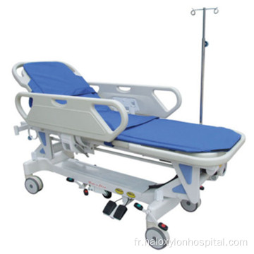 Lit de chariot de patient motorisé d&#39;urgence réglable CPR
